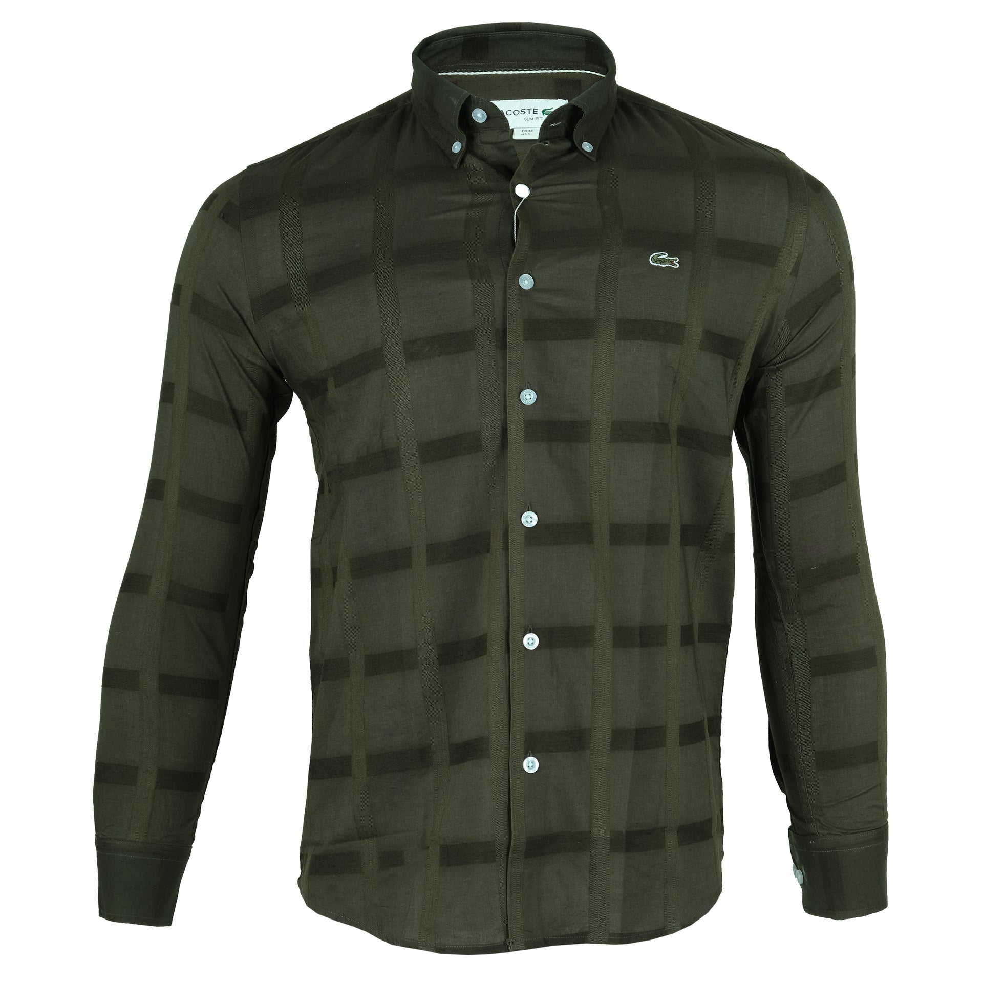 LACOSTE Forest Canopy Slim Fit Long Sleeve Shirt