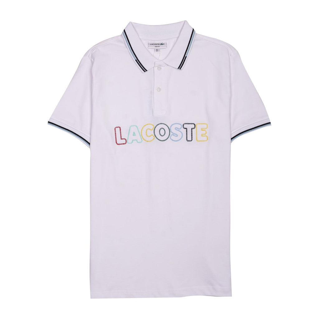 LACOSTE Serene Blossom Tailored Fit Short Sleeve Piqué Polo Shirt