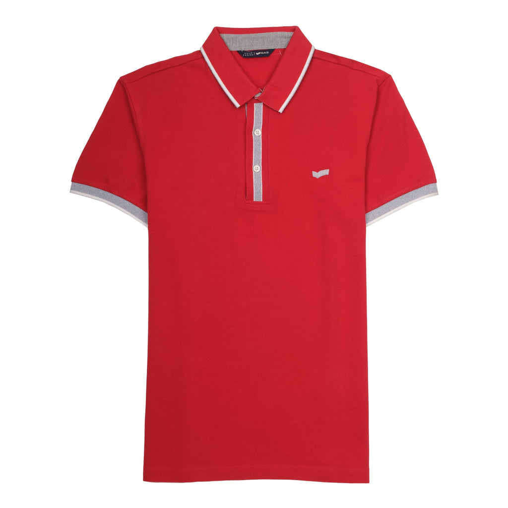 GAS Crimson Blaze Classic Fit Short Sleeve Polo Shirt