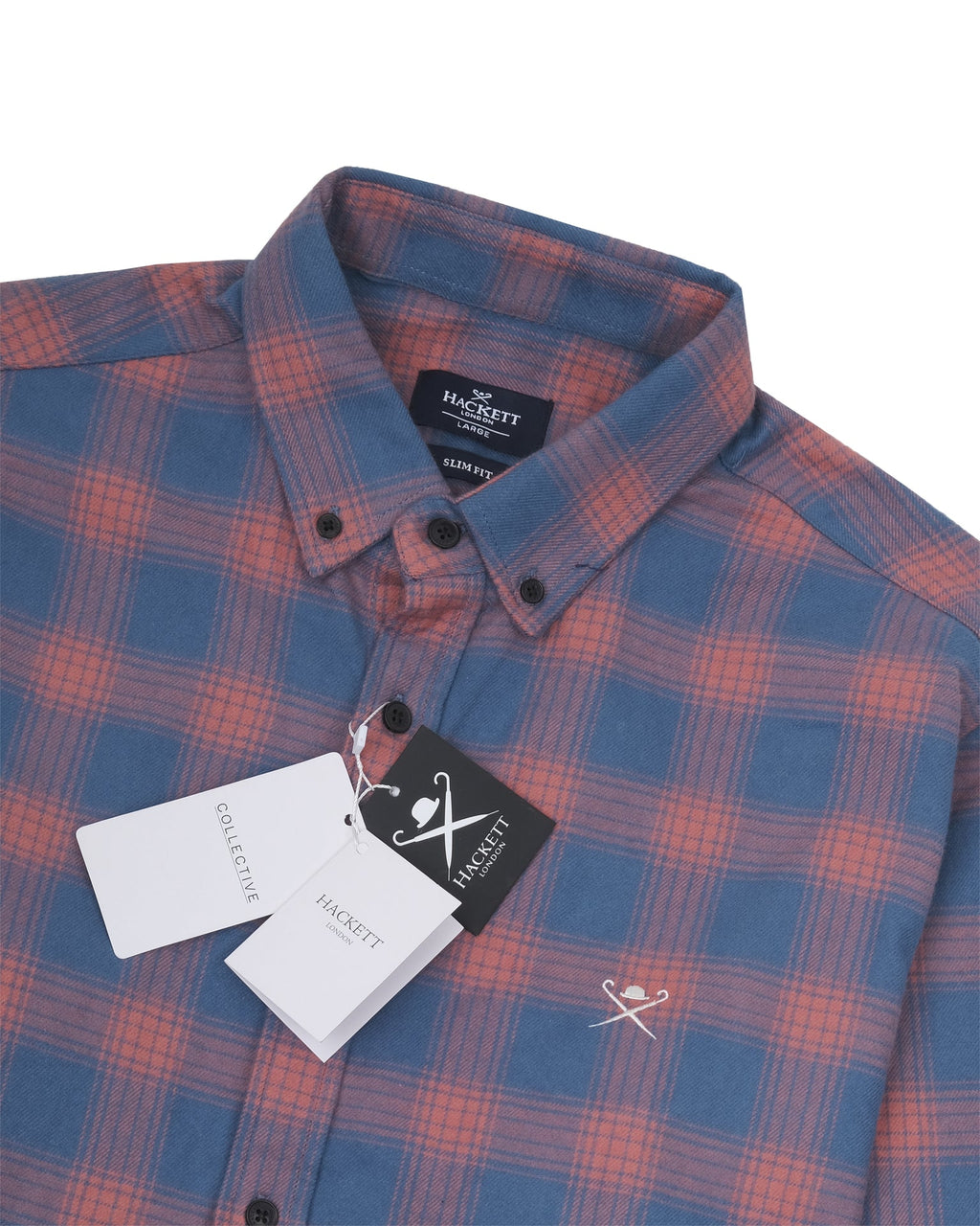 HACKETT LONDON Dusk Ember Slim Fit Long Sleeve Button-Down Oxford Shirt