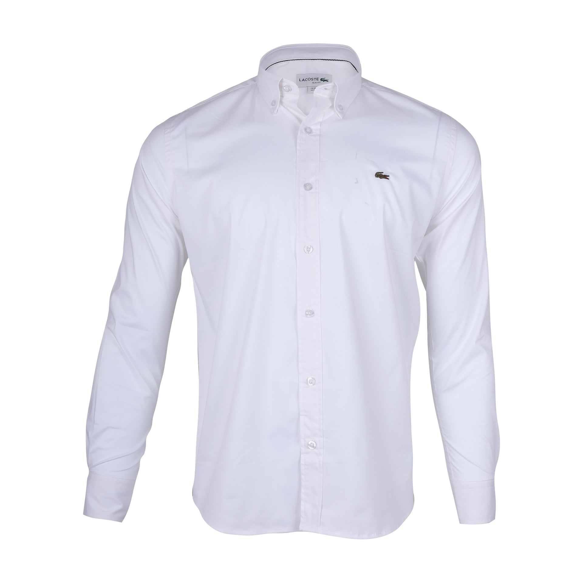 LACOSTE Cloud White Classic Fit Button-Down Shirt