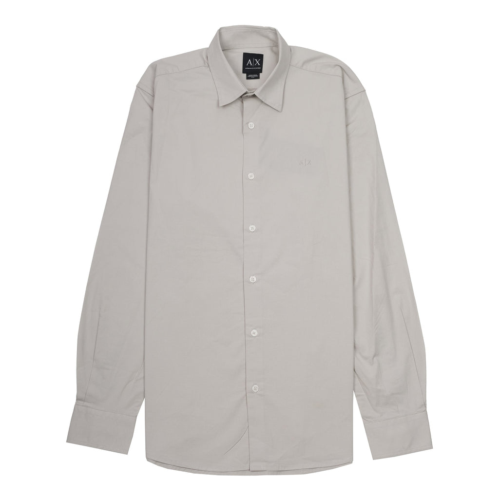 A|X Misty Silver Classic Fit Long Sleeve Button-Up Shirt
