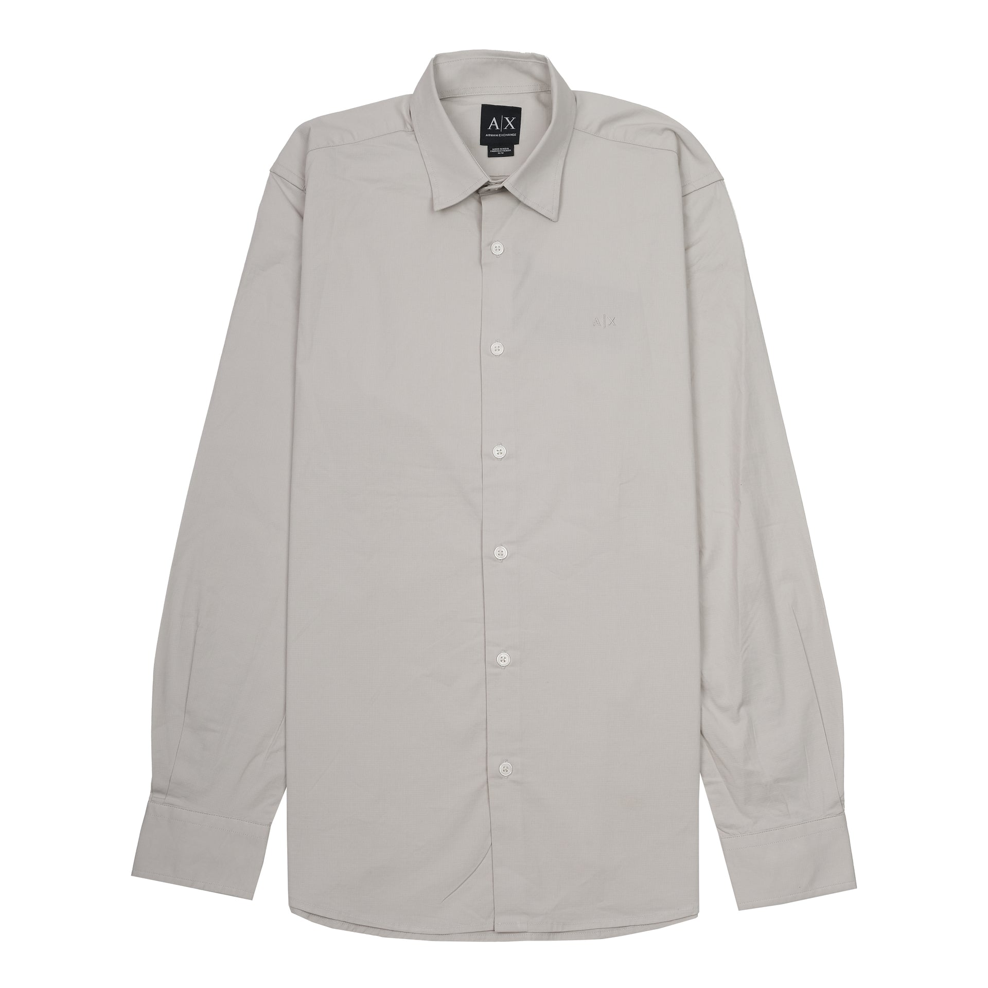A|X Misty Silver Classic Fit Long Sleeve Button-Up Shirt