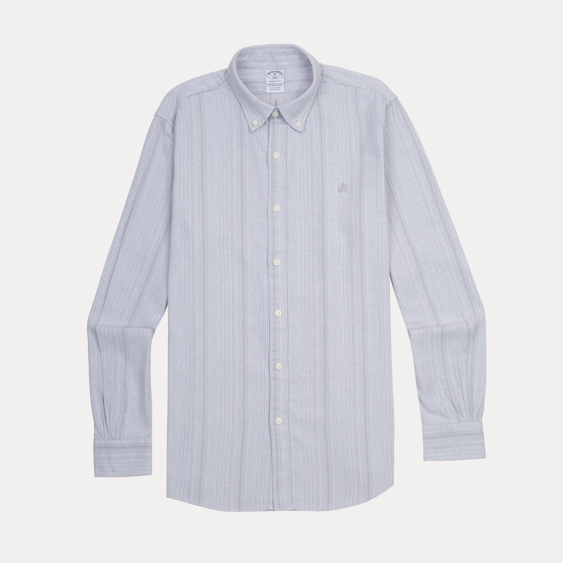 BROOKS BROTHERS Serene Sky Tailored Fit Long Sleeve Button-Down Shirt