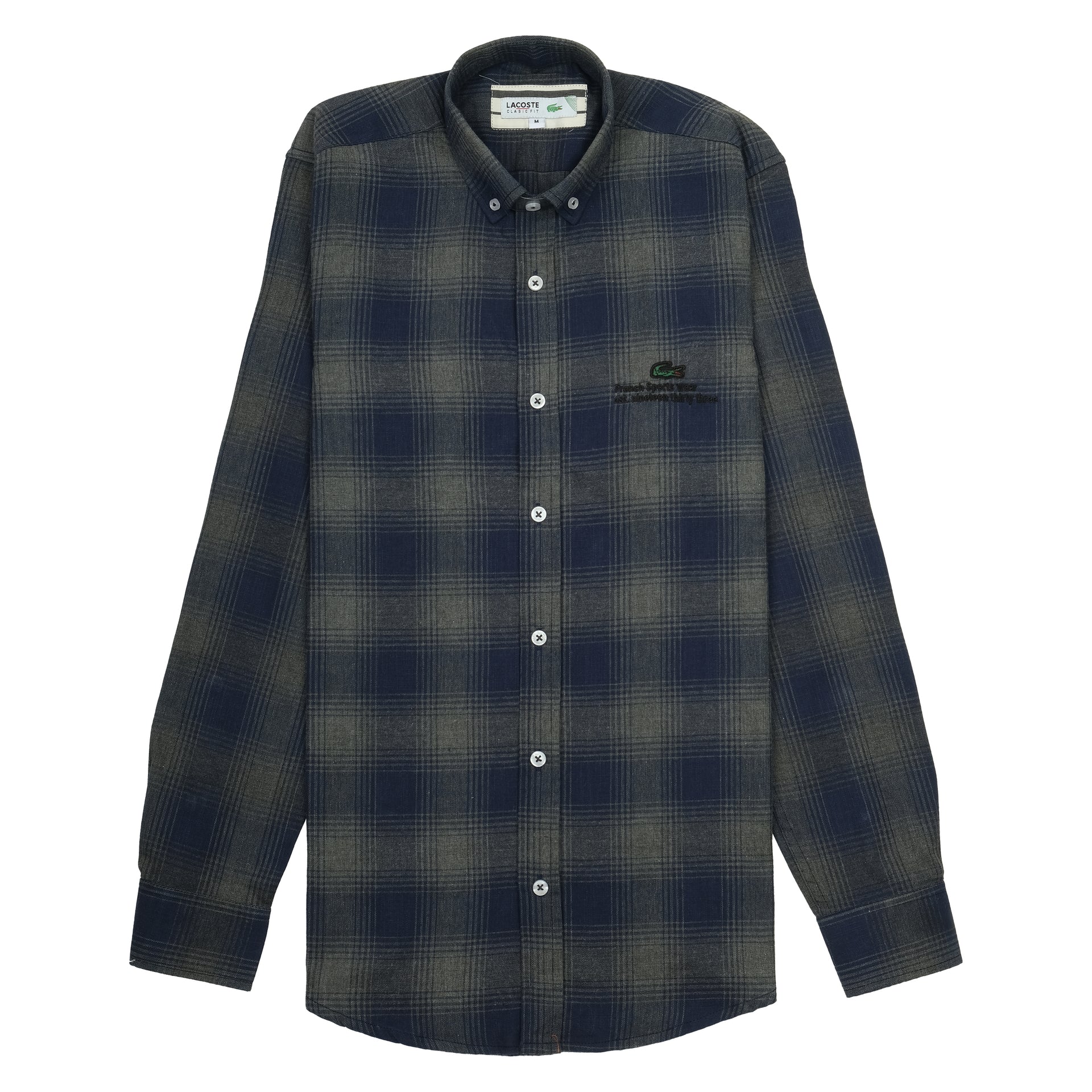 LACOSTE Midnight Forest Classic Fit Flannel Shirt