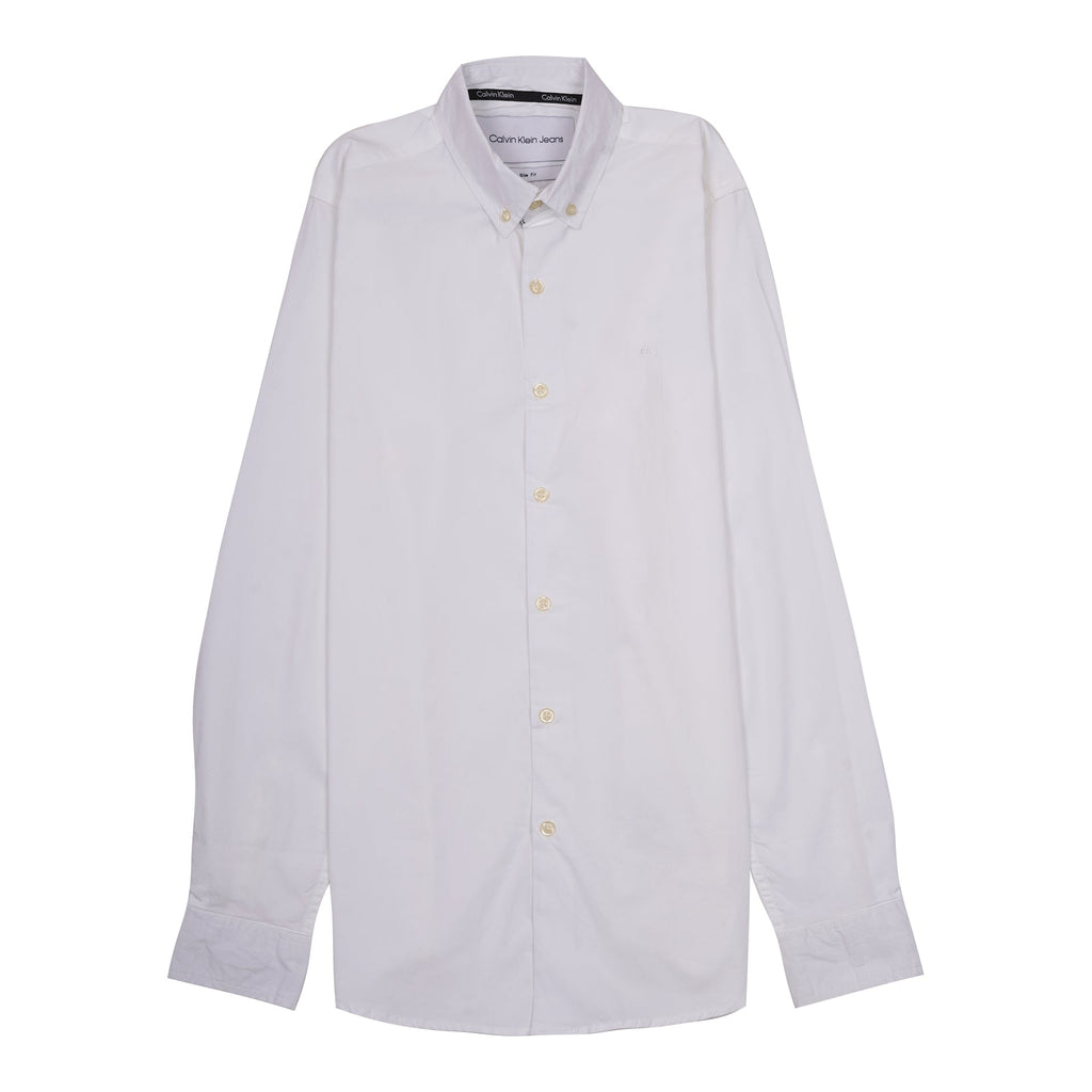 CALVIN KLEIN JEANS Luminous Mist Classic Fit Long Sleeve Button-Up Shirt