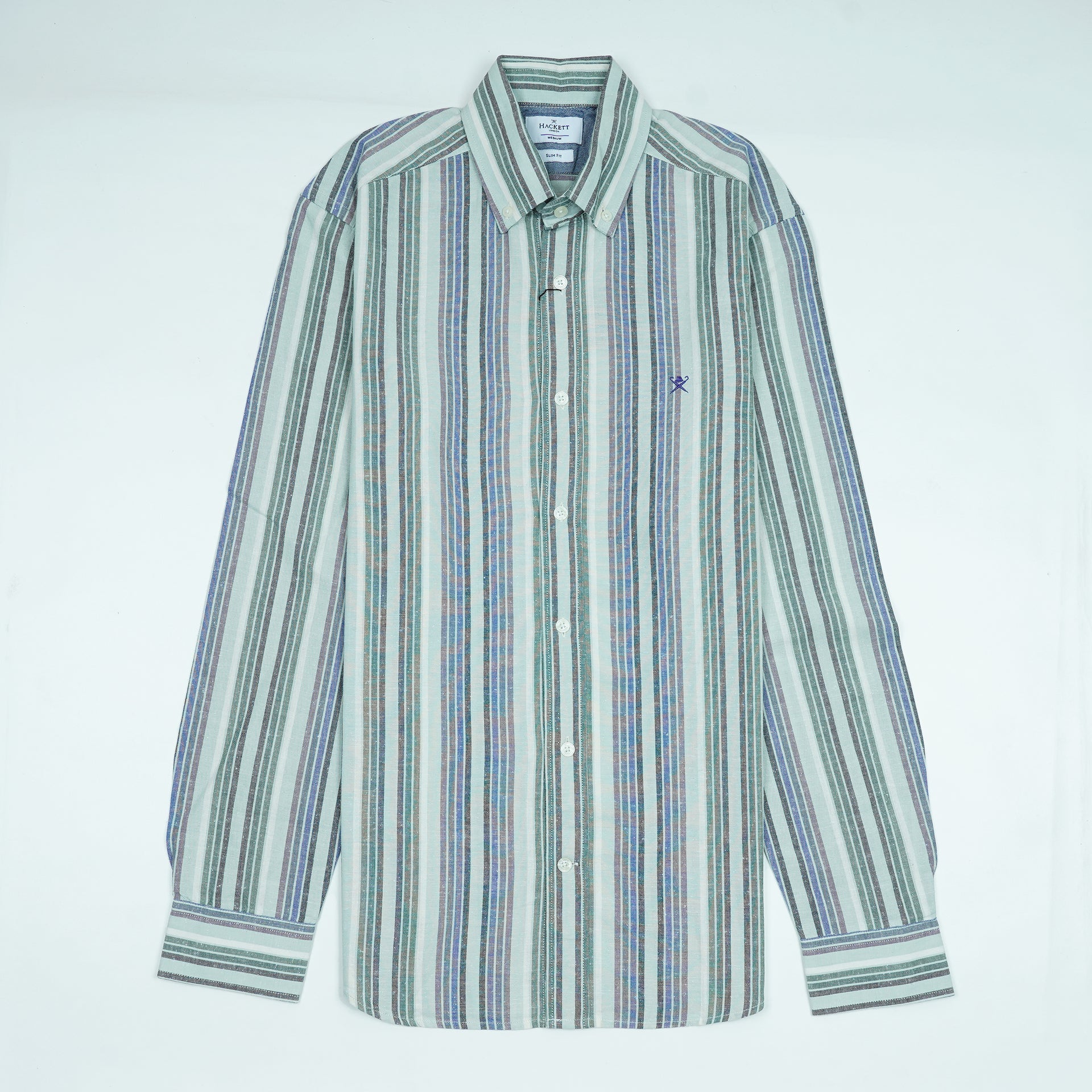 HACKETT Ocean Breeze Tailored Fit Long Sleeve Button-Up Shirt