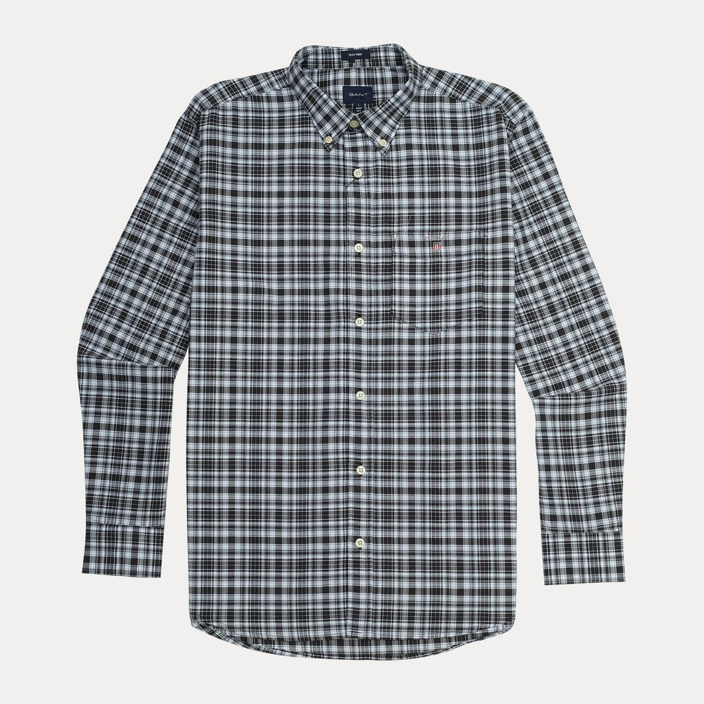 GANT Stormy Charcoal Slim Fit Long Sleeve Button-Up Shirt