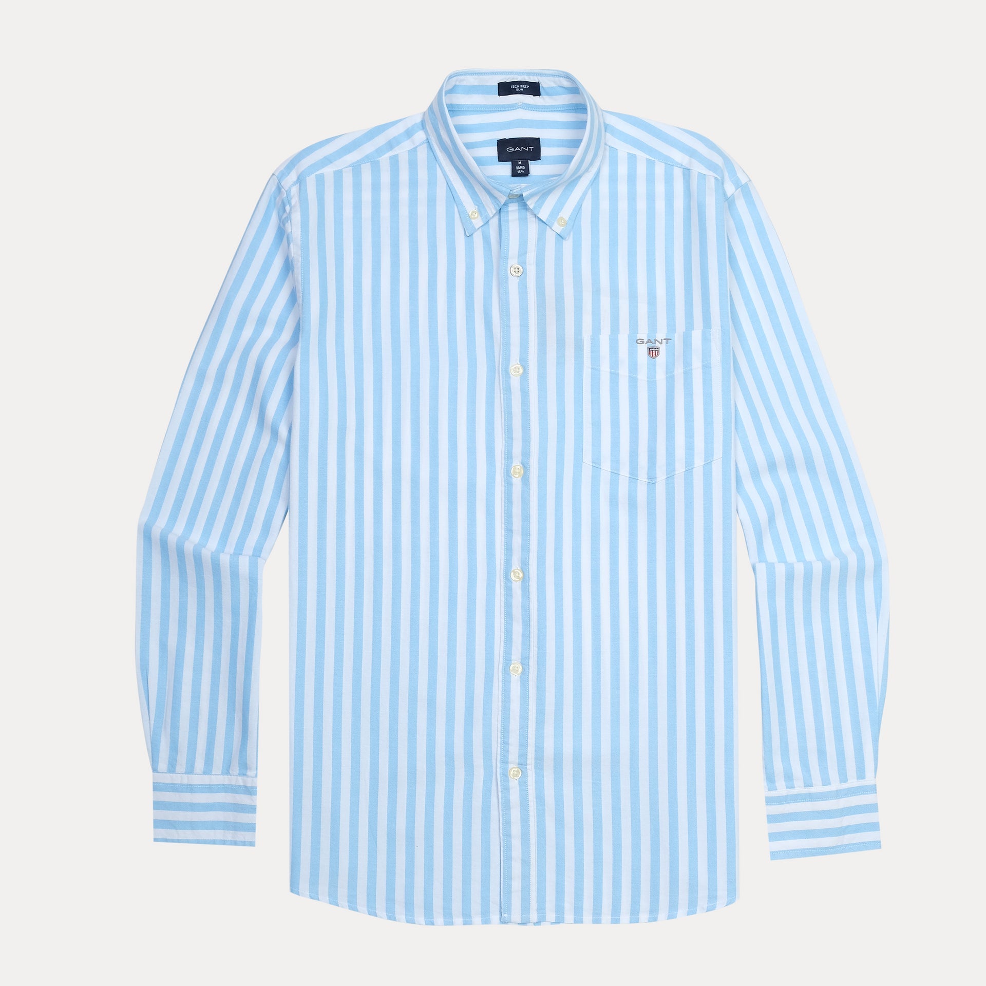 GANT Tranquil Azure Tailored Fit Long Sleeve Button-Up Shirt