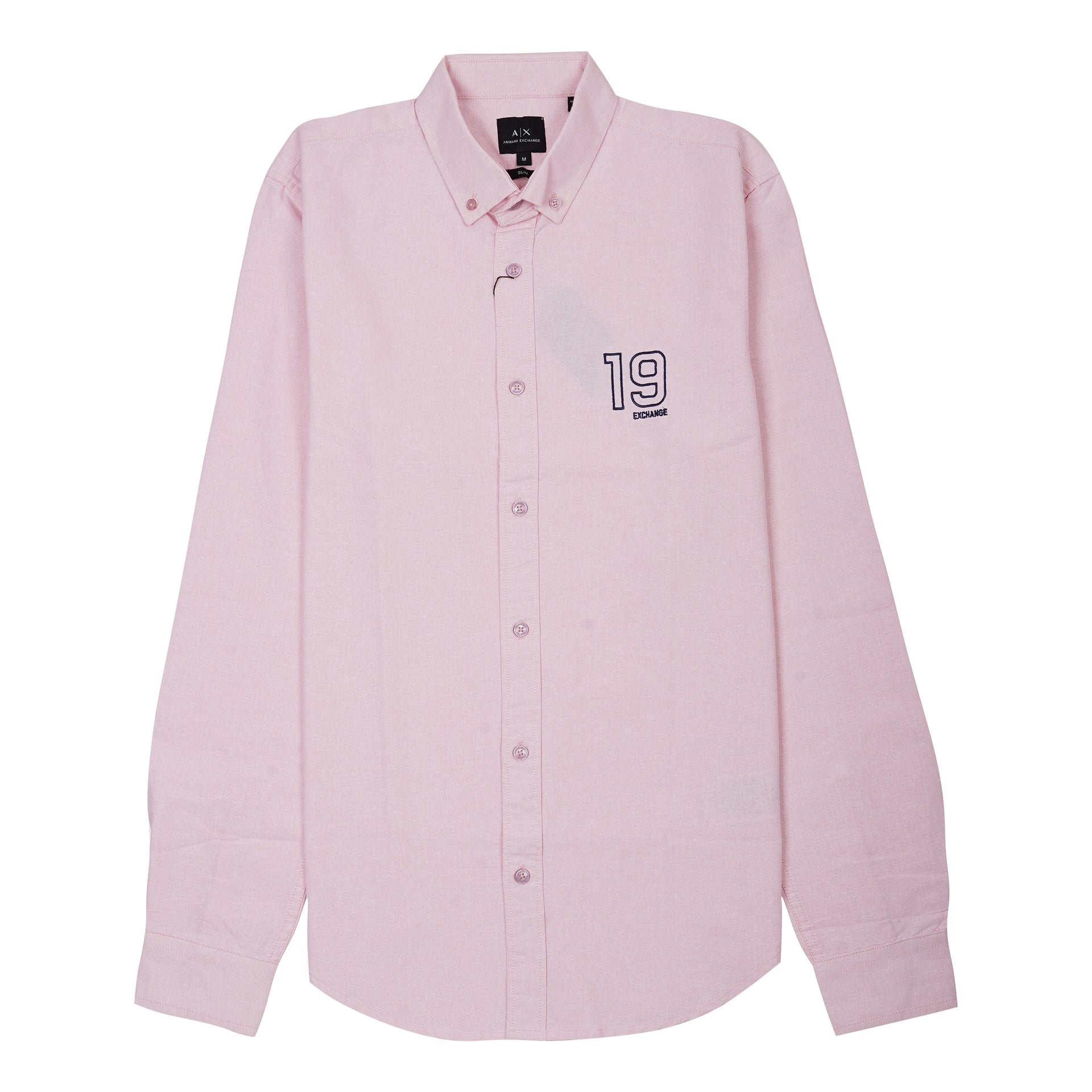 A|X EXCHANGE Blush Petal Tailored Fit Long Sleeve Button-Up Shirt