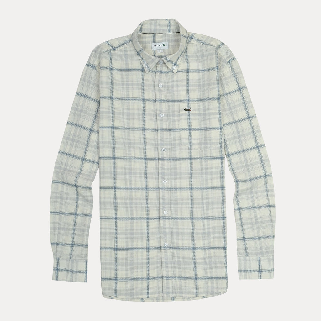 Lacoste Classic Fit Plaid Button-Up Shirt