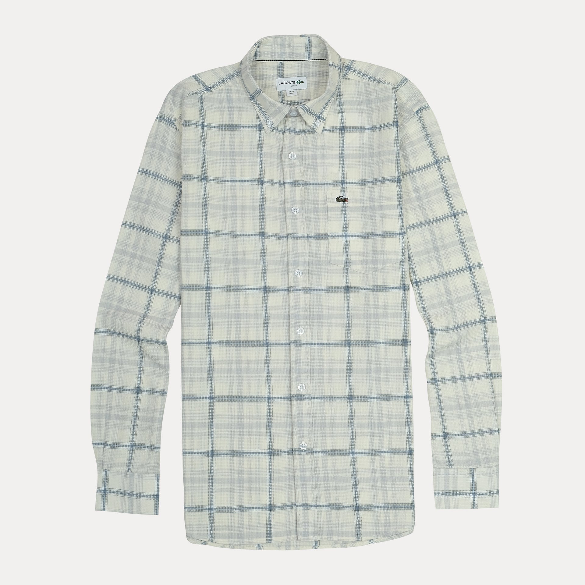 Lacoste Classic Fit Plaid Button-Up Shirt