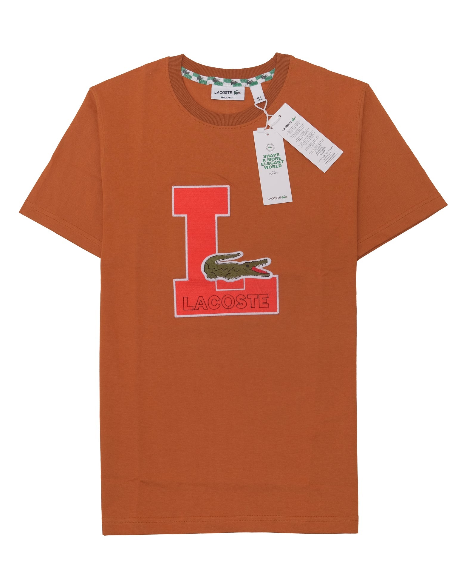 LACOSTE Ember Clay Regular Fit Short Sleeve Tee
