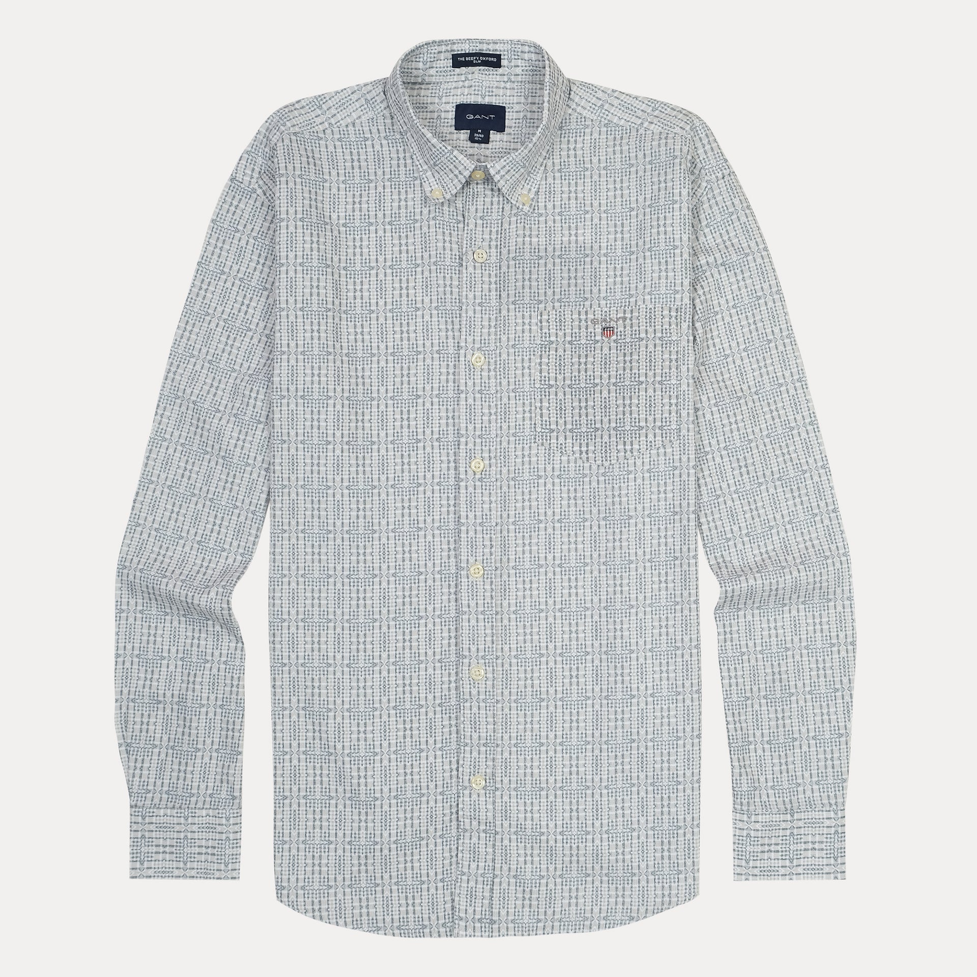 GANT Serene Aqua Classic Fit Long Sleeve Button-Down Shirt