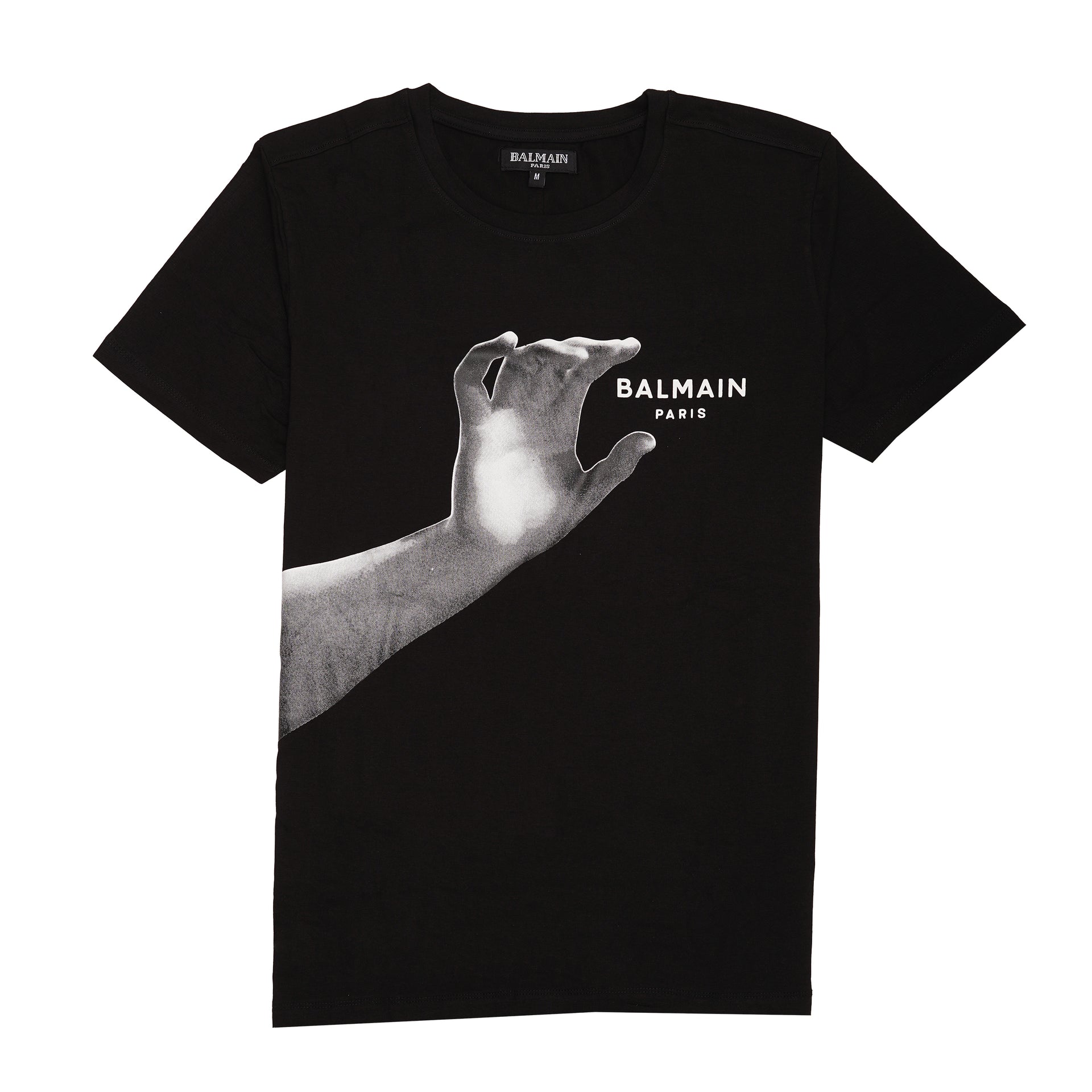 BALMAIN Midnight Shadow Slim Fit Graphic Cotton Tee