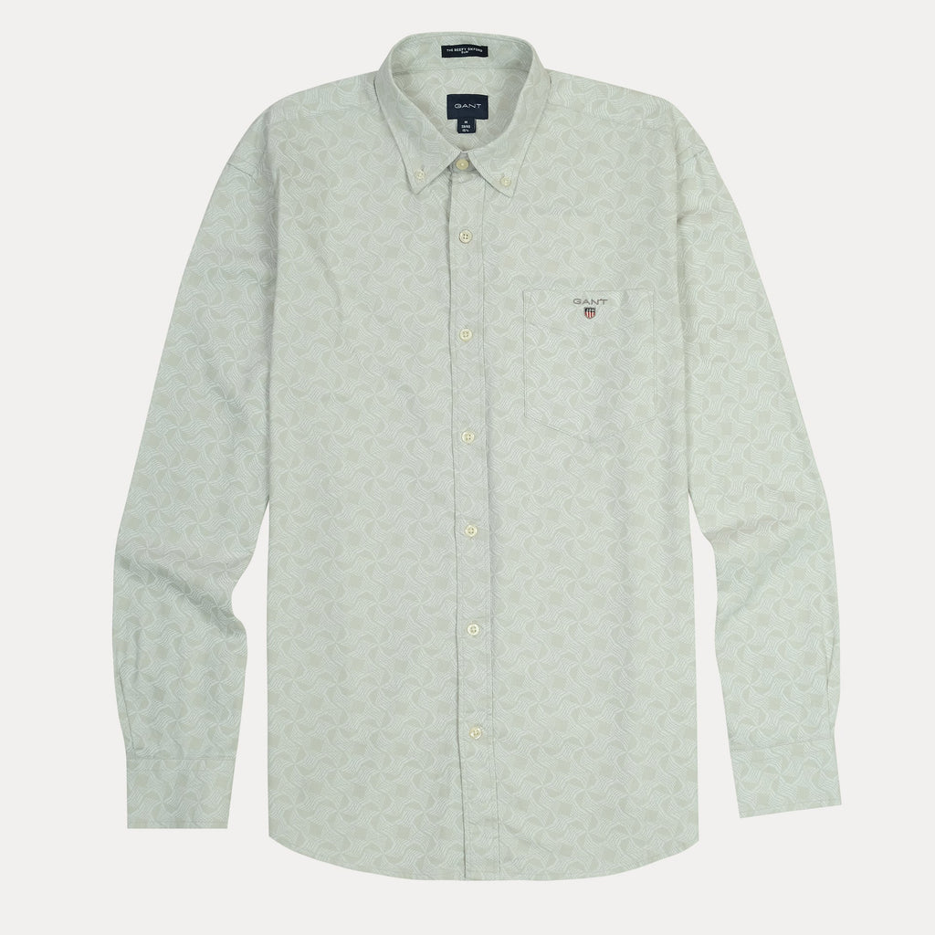 GANT Tranquil Seafoam Slim Fit Long Sleeve Oxford Shirt