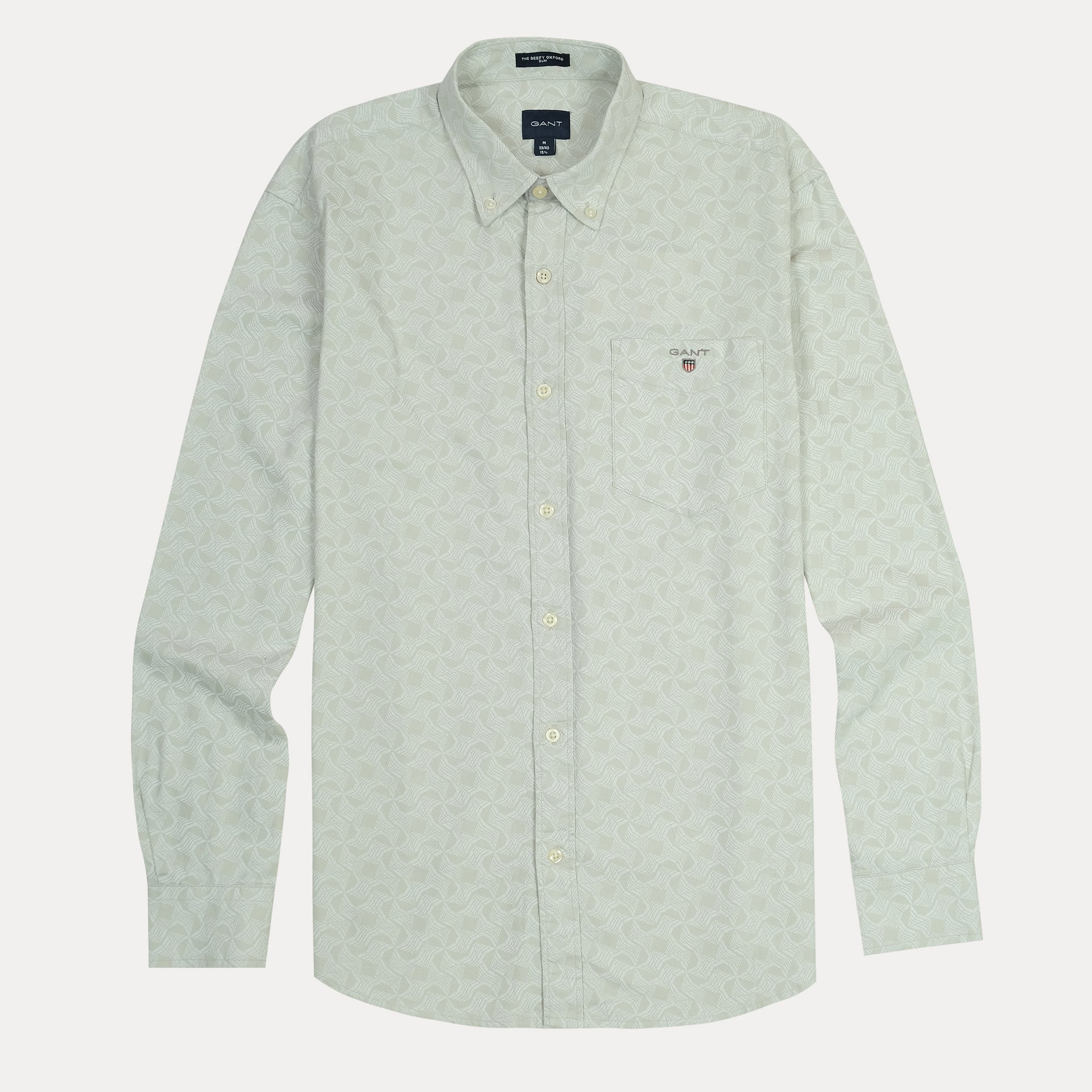 GANT Tranquil Seafoam Slim Fit Long Sleeve Oxford Shirt