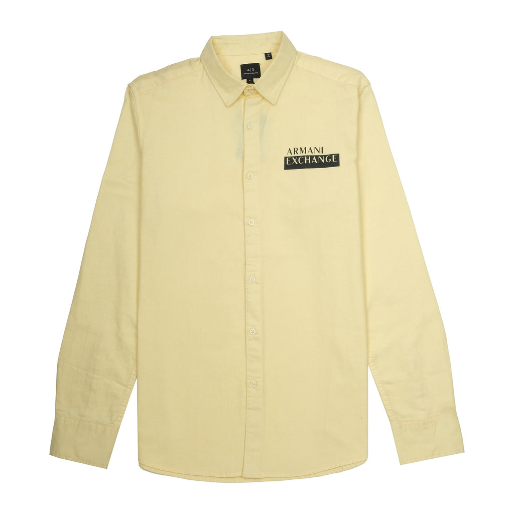 ARMANI EXCHANGE Golden Sun Slim Fit Long Sleeve Button-Up Shirt