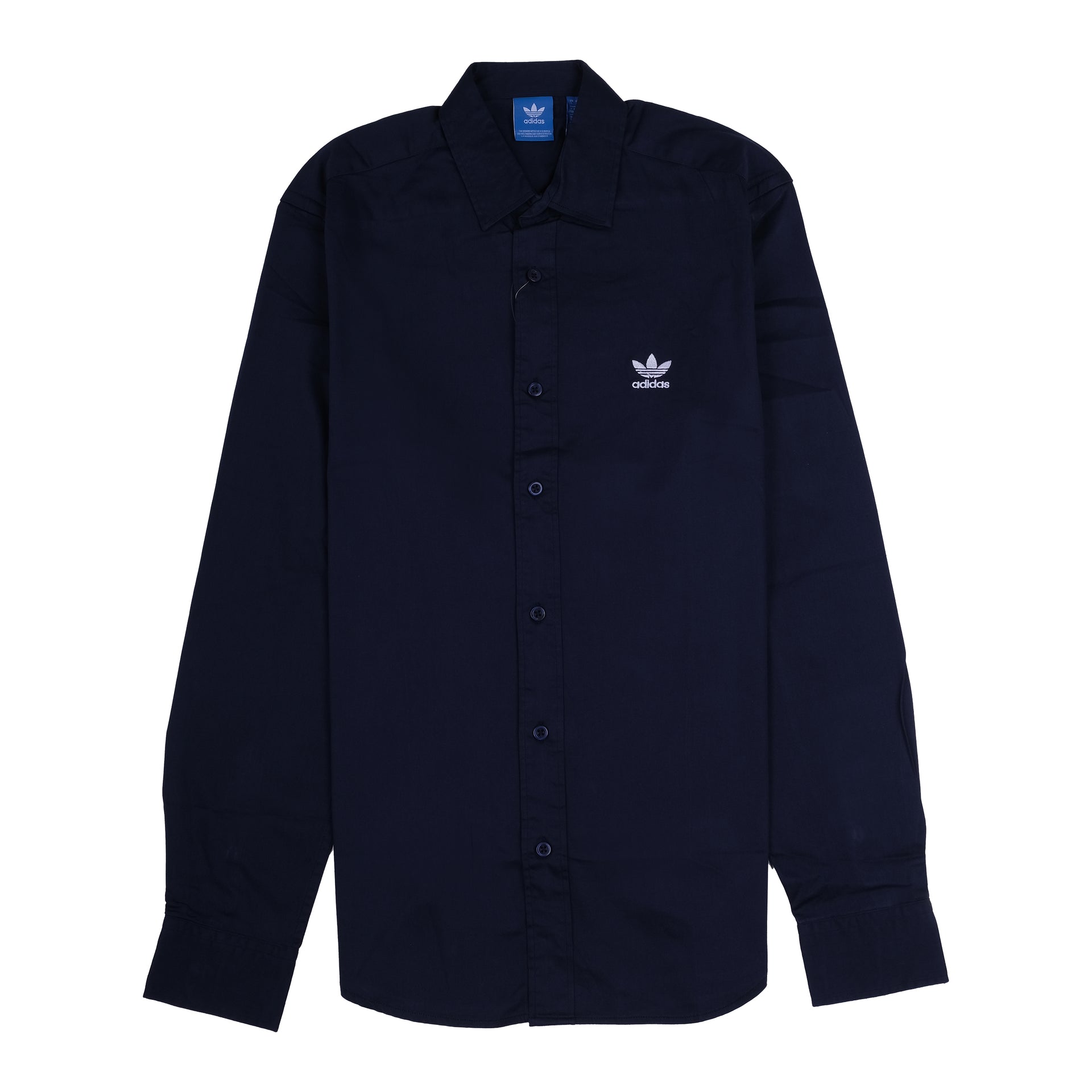 ADIDAS Midnight Navy Classic Fit Long Sleeve Button-Up Shirt