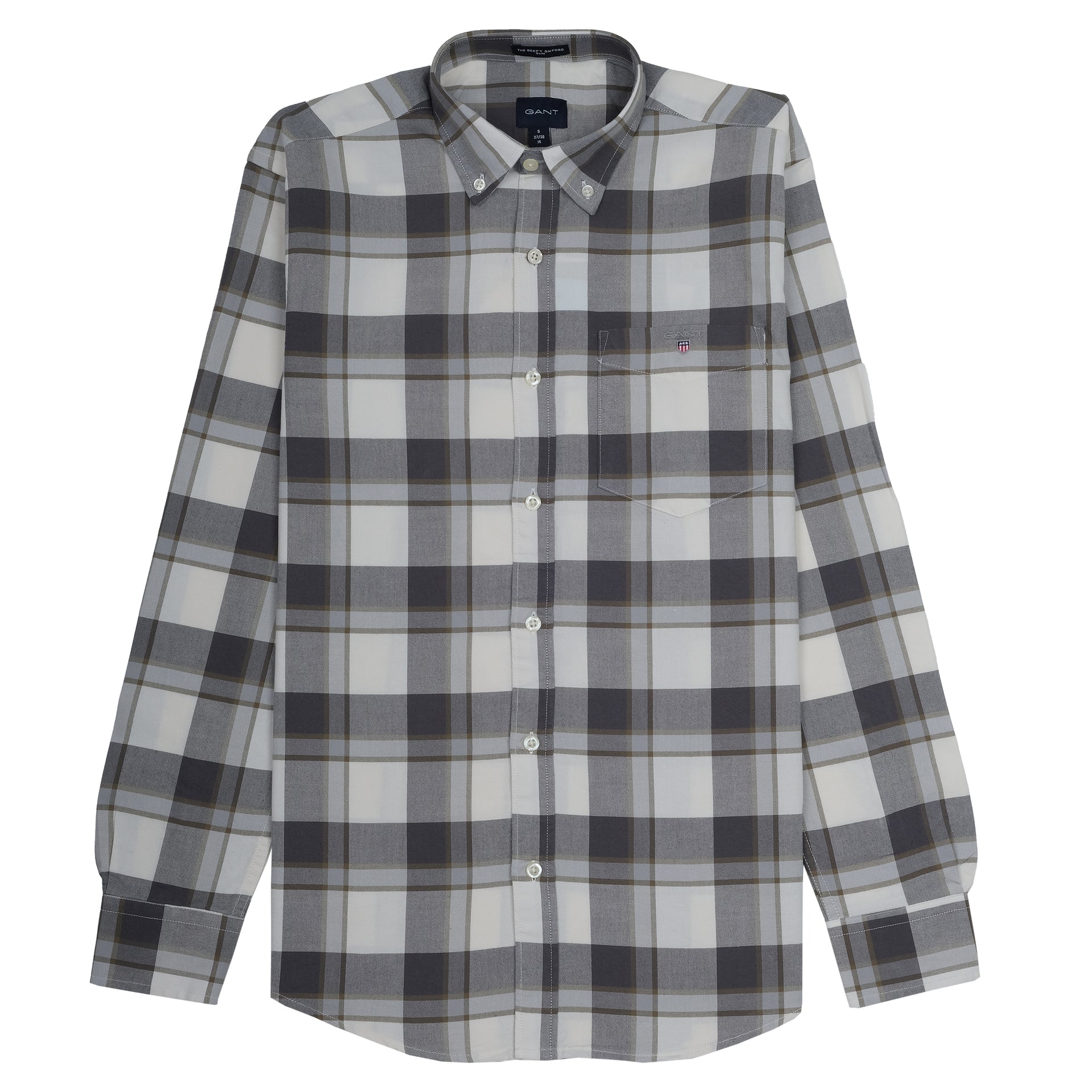 GANT Urban Slate Classic Fit Plaid Button-Up Shirt