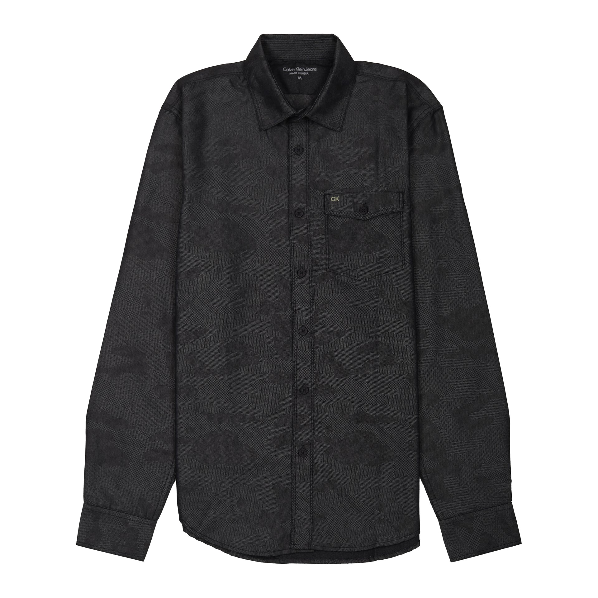CALVIN KLEIN Obsidian Mist Tailored Fit Long Sleeve Shirt