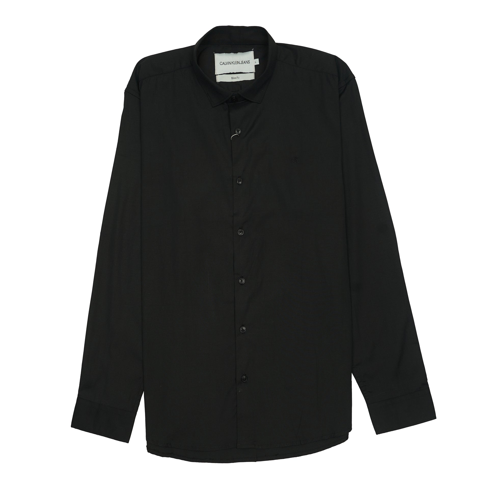 CALVIN KLEIN JEANS Nebulous Onyx Tailored Fit Long Sleeve Button-Up Shirt