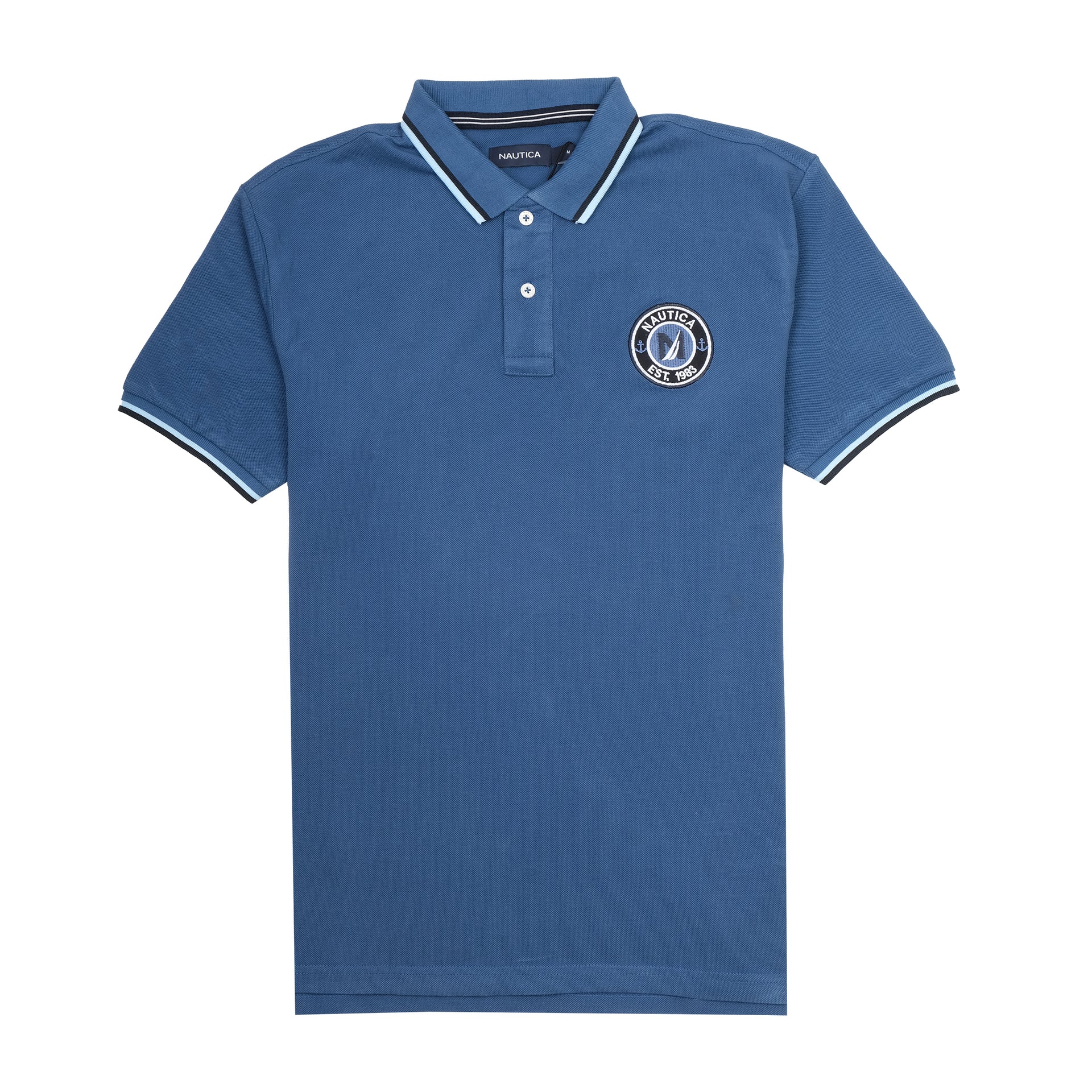 NAUTICA Deep Sea Blue Classic Fit Piqu�� Polo Shirt