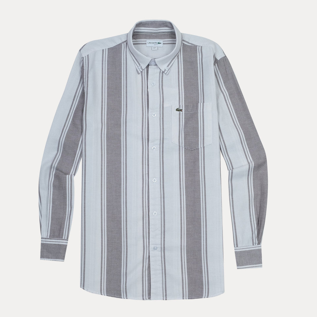 Lacoste Striped Casual Button-Up Shirt