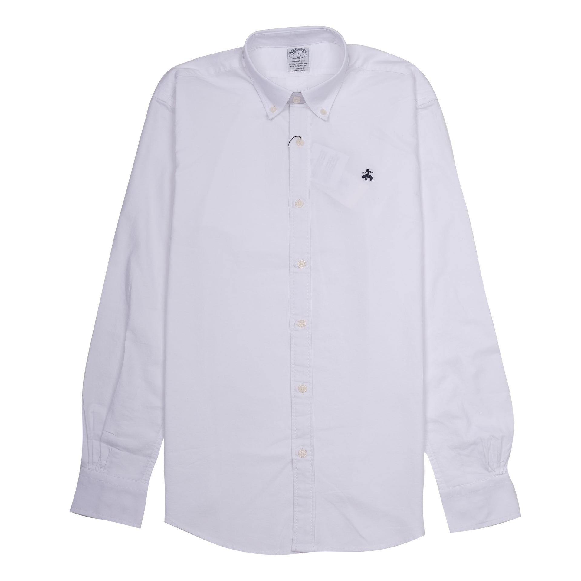 BROOKS BROTHERS Celestial Ivory Tailored Fit Long Sleeve Dress Shirt