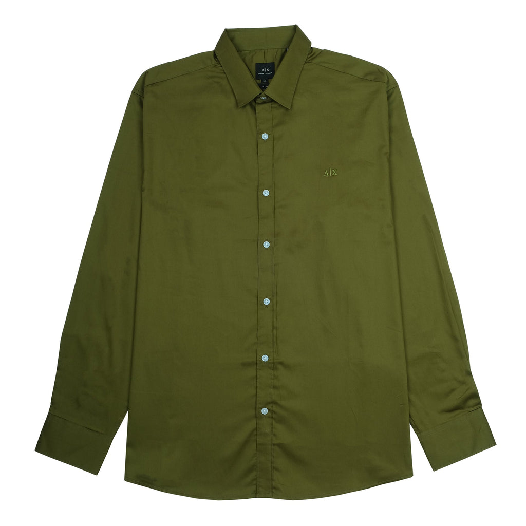 ARMANI EXCHANGE Forest Canopy Classic Fit Button-Up Shirt