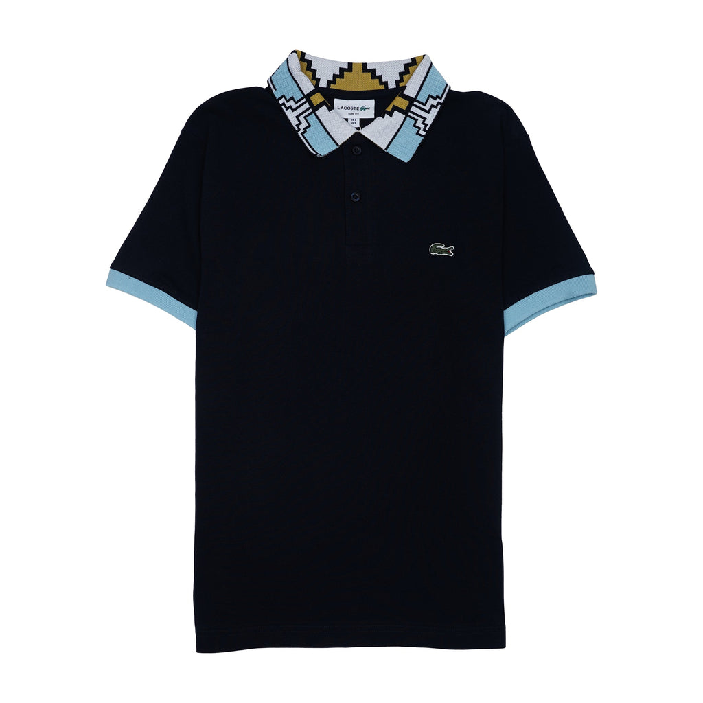 LACOSTE Deep Ocean Luxe Fit Short Sleeve Piqué Polo Shirt