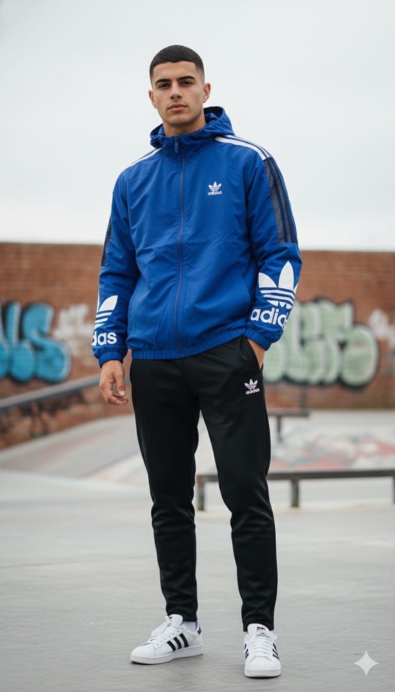 adidas Essentials Blue Track Jacket
