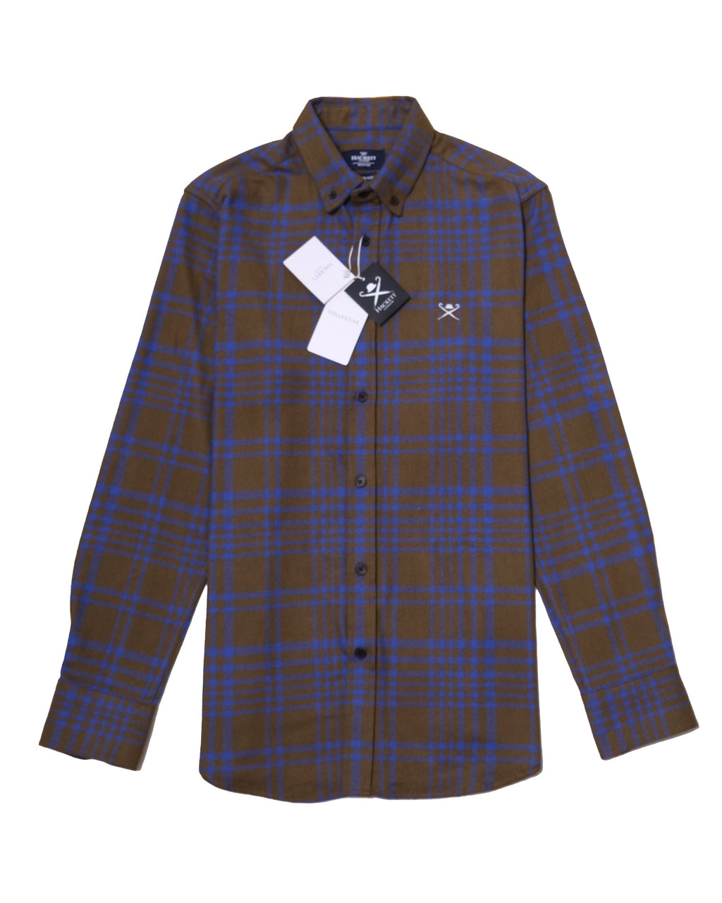 HACKETT LONDON Rustic Chestnut Slim Fit Brushed Cotton Button-Down Shirt