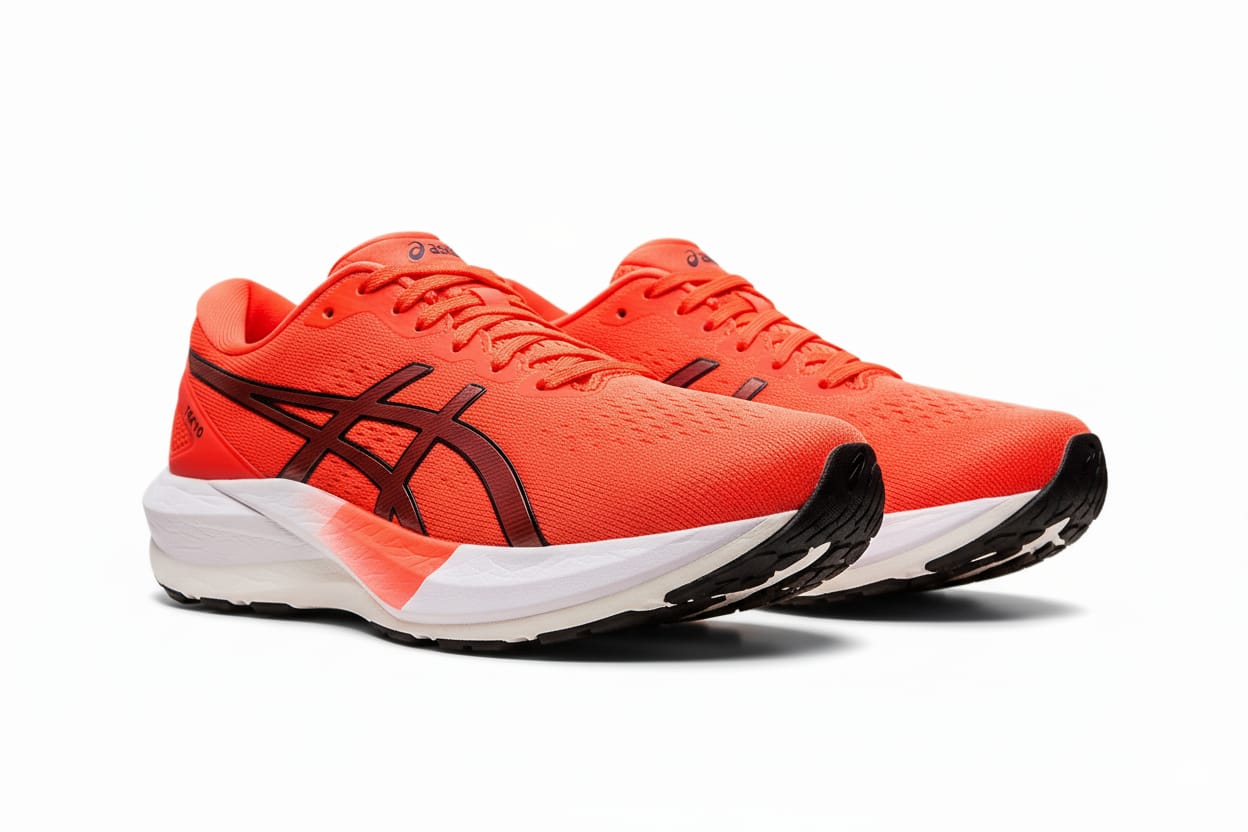 ASICS Fiery Coral Ultra-Lightweight Performance Racing Sneakers