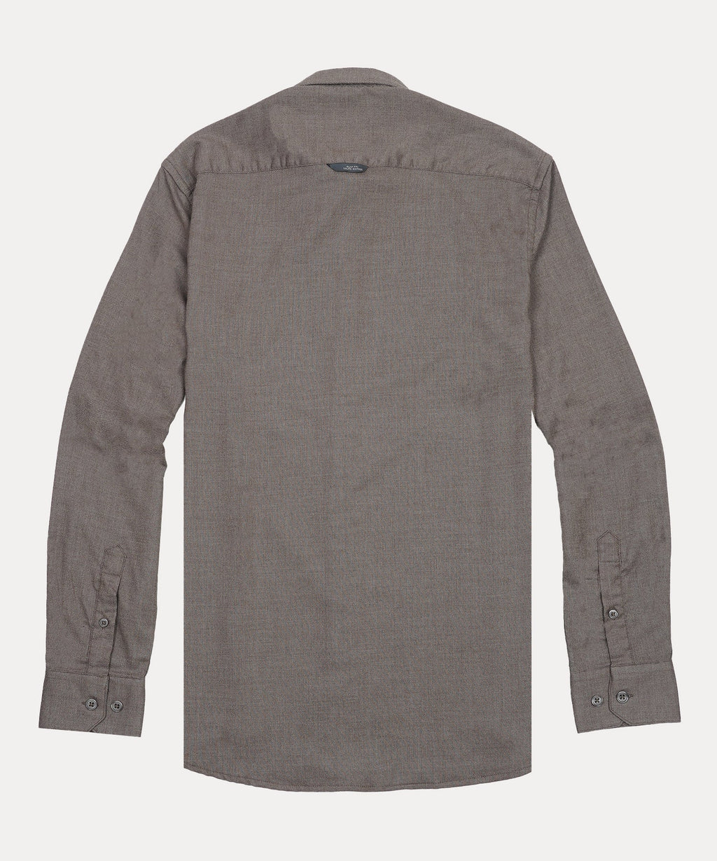 ARMANI EXCHANGE Rustic Ember Tailored Fit Long Sleeve Textured Button-Up Shirt