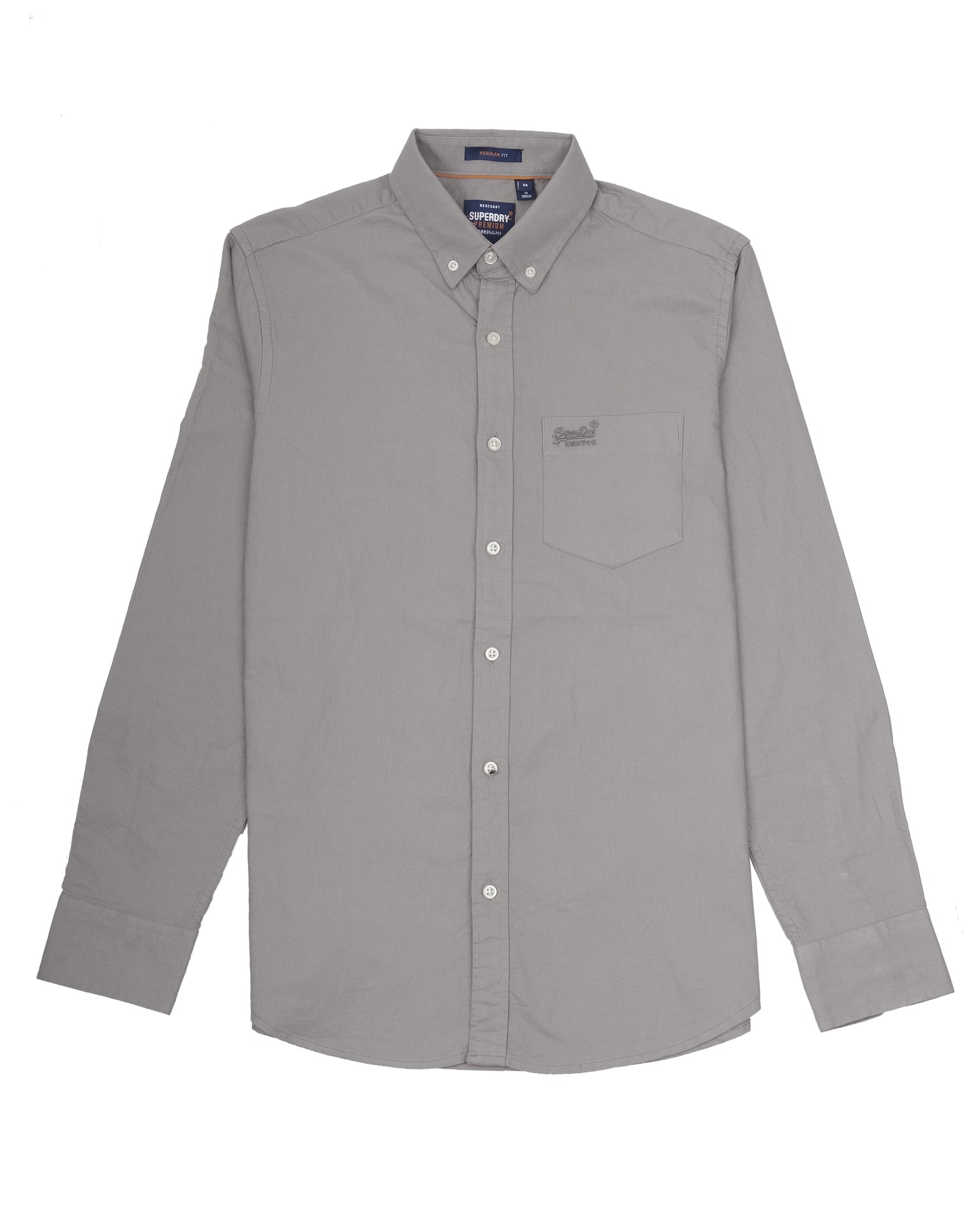 SUPERDRY Urban Sage Slim Fit Long Sleeve Button-Down Shirt