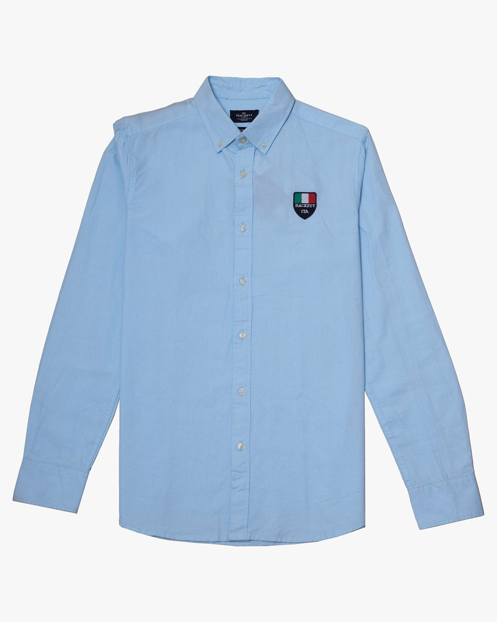 HACKETT ITA Serene Sky Slim Fit Oxford Button-Down Shirt