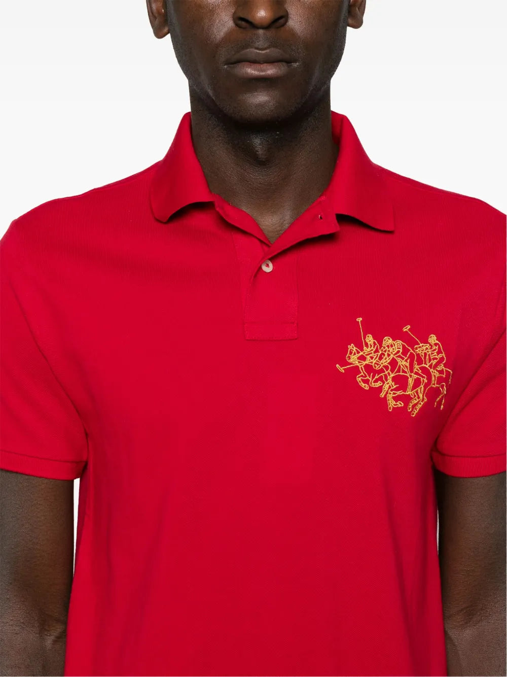 POLO Ember Glow Classic Fit Short Sleeve Piqué Polo Shirt