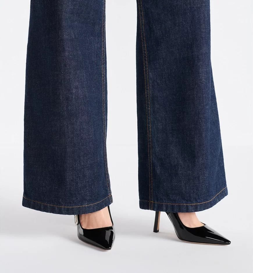 Dior Patent Leather Slingback Heels with Logo Detail