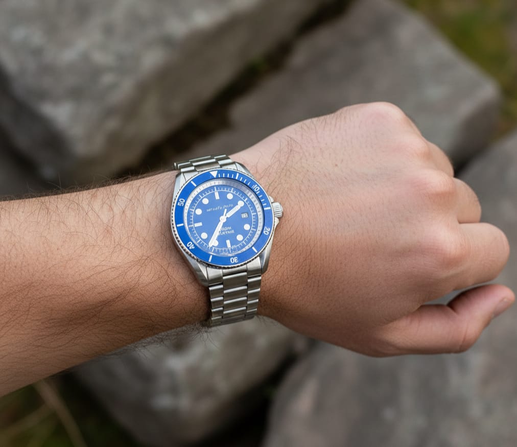 Michael Kors LUTHIER Oceanic Azure Precision Dive Watch (IMPORTED)