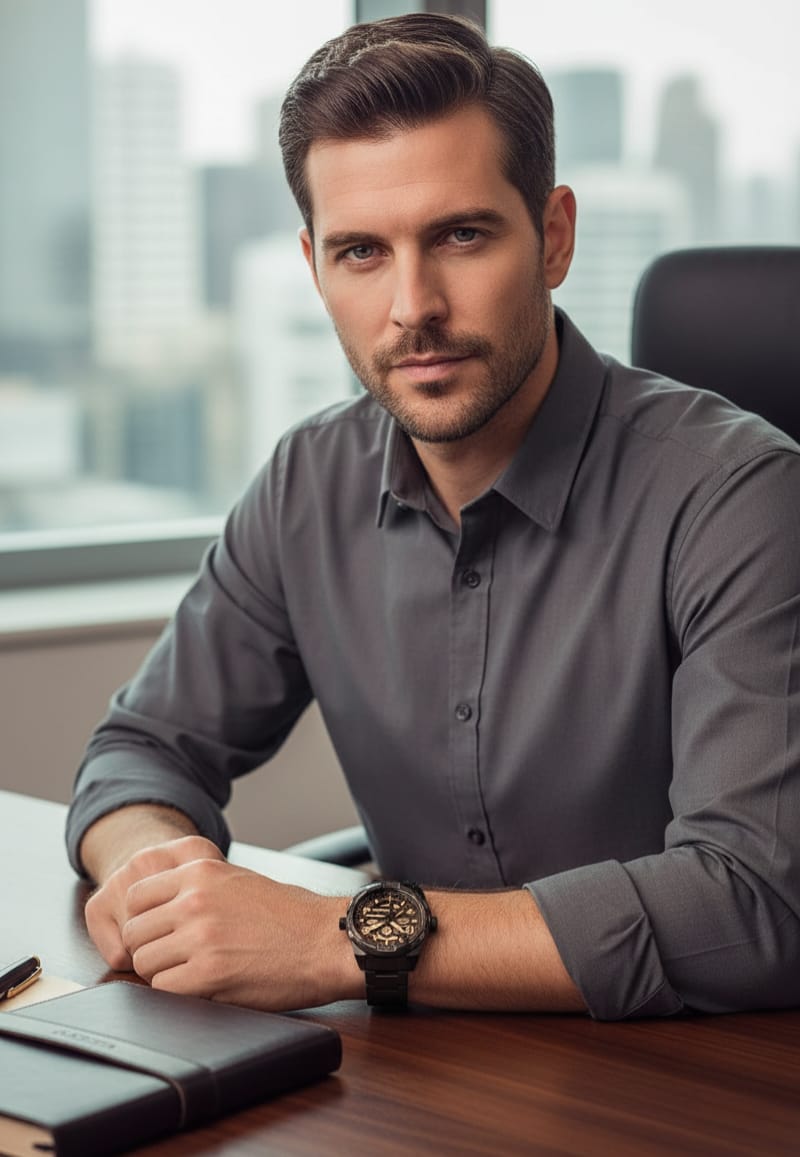 FOSSIL Onyx Eclipse Bold Automatic Steel Watch