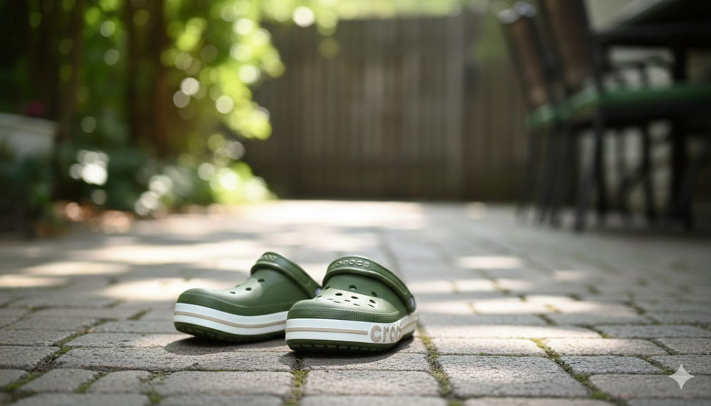 Crocs Classic Clogs in Olive Green