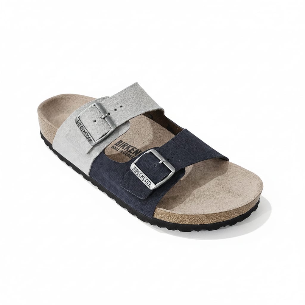 BIRKENSTOCK Dusk Sapphire Two-Tone Slide Sandals