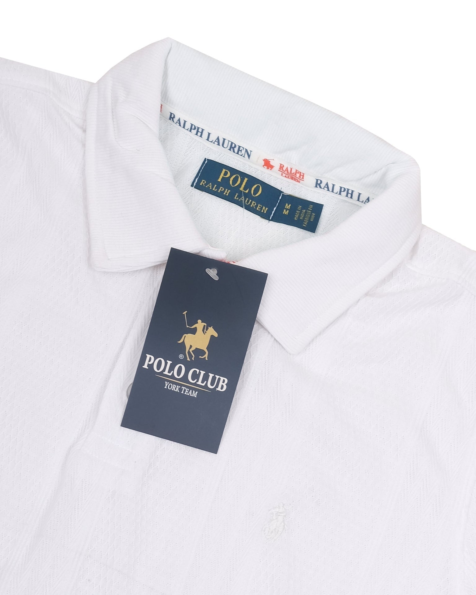 POLO RALPH LAUREN Frosted White Classic Fit Mesh Short Sleeve Polo Shirt