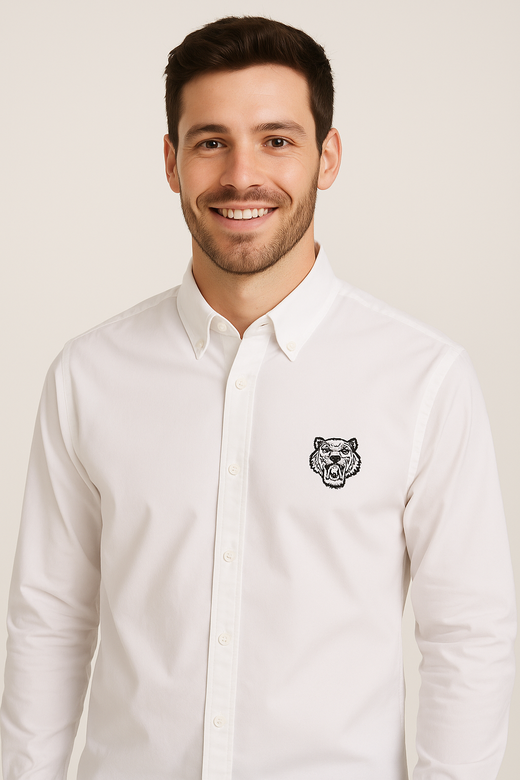 KENZO Paris Frosted Snow Slim Fit Long Sleeve Shirt