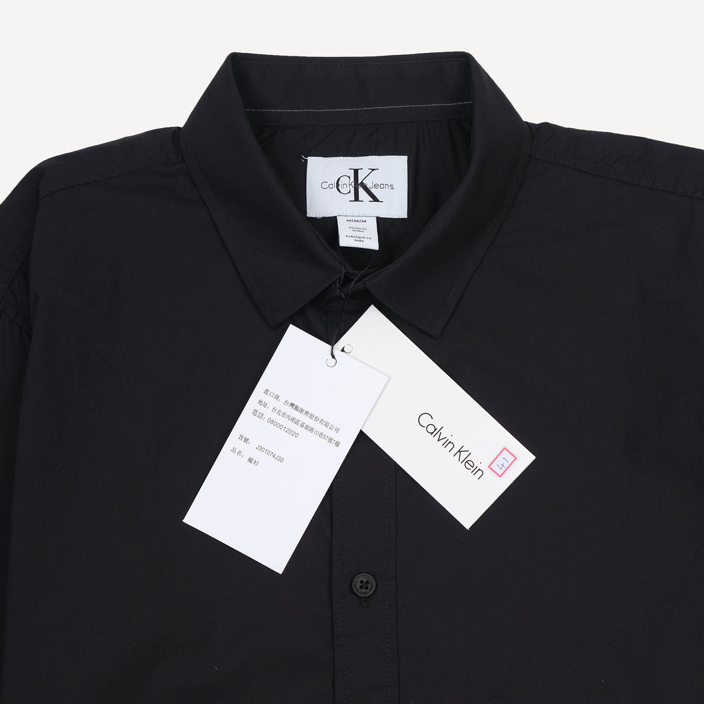 Calvin Klein Effortlessly Chic Black Button-Up Shirt with Starry Graphic