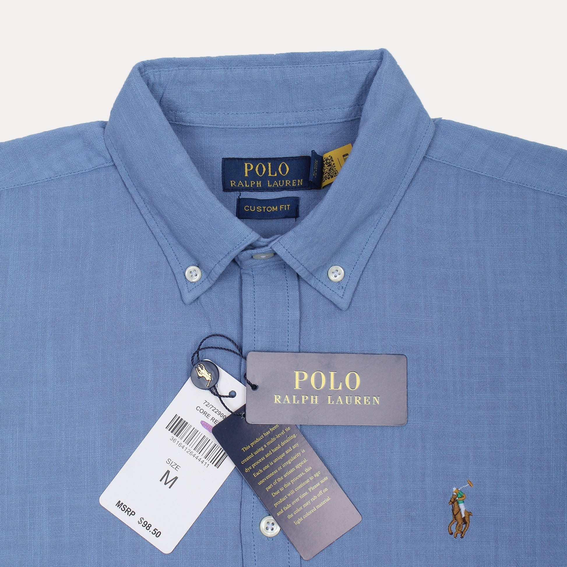 Polo Ralph Lauren Custom Fit Sky Blue Button-Up Shirt
