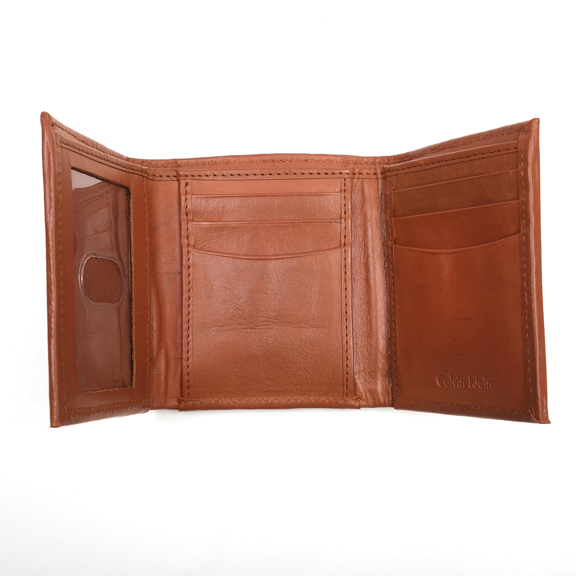 Calvin Klein Luxurious Chestnut Leather Wallet