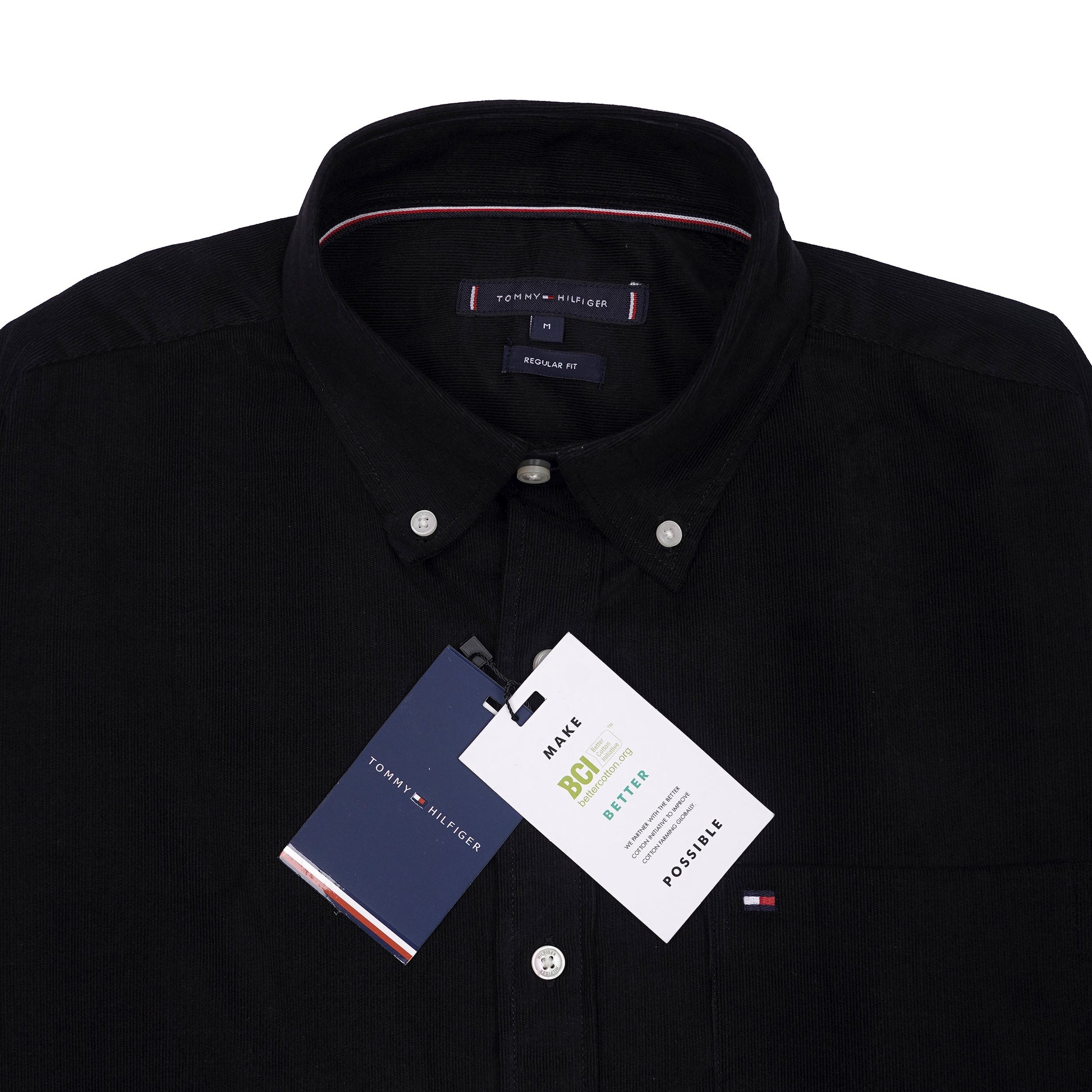 TOMMY HILFIGER Prismatic Slate Tailored Fit Long Sleeve Corduroy Shirt