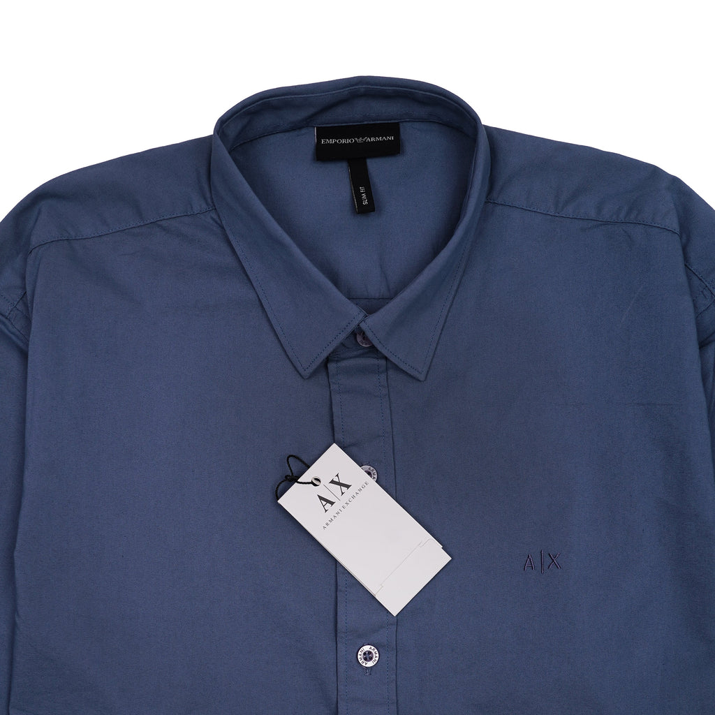 A|X Prismatic Azure Contemporary Fit Long Sleeve Button-Up Shirt